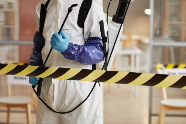 Professional Biohazard Cleanup technician working in Yorktown, TX